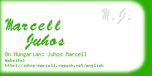 marcell juhos business card